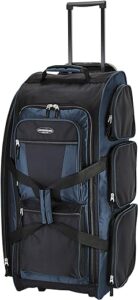 Travelers Club Xpedition 30 Inch Multi-Pocket Upright Rolling Duffel ...
